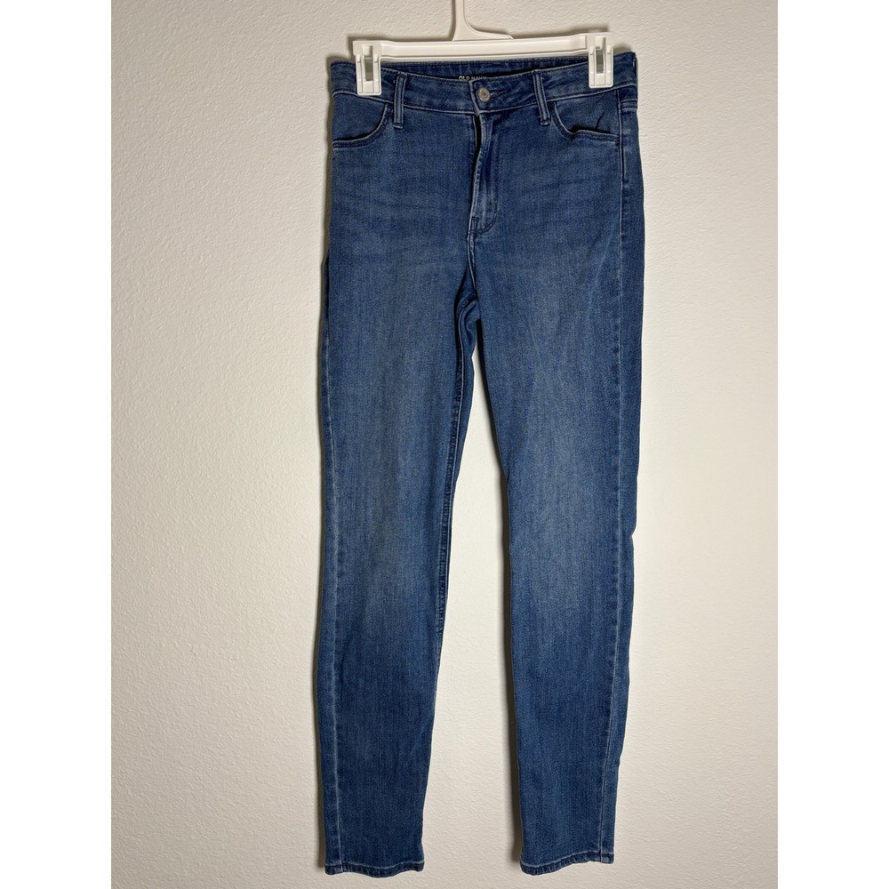 Old‎ Navy Wow Straight High Rise Jeans Medium Wash Blue Denim Size 2 Womens